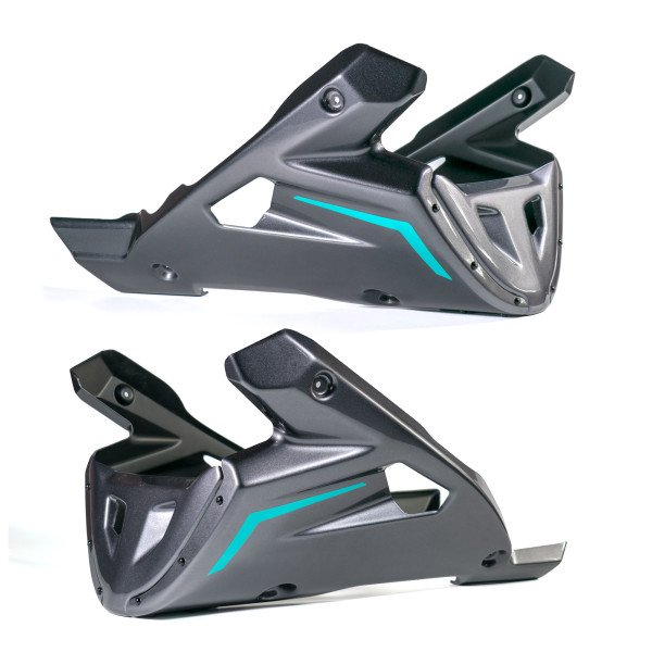 Pyramid Plastics Pyramid belly pan | midnight cyan | yamaha mt-09 2024>current